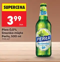 Biedronka Piwo 0,0% limonka-mięta Perła oferta