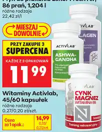 Biedronka Witaminy Activlab, 45/60 kapsułek oferta
