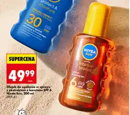 Biedronka Olejek do opalania w sprayu z ekstraktem z karotenu SPF 6 Nivea Sun oferta