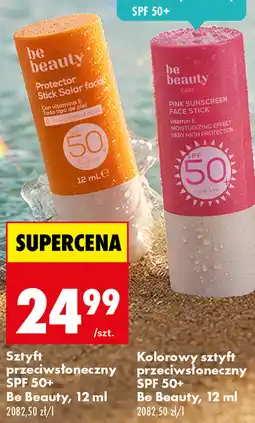 Biedronka Sztyft przeciwsłoneczny / Kolorowy sztyft przeciwsłoneczny SPF 50+ Be Beauty, 12 ml oferta
