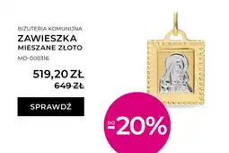 Briju Zawieszka komunijna mieszane złoto oferta