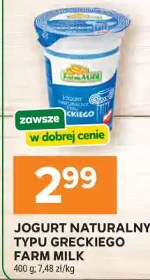 Stokrotka Market Jogurt naturalny typu greckiego Farm Milk oferta