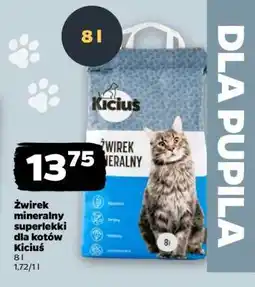Netto Kiciuś Żwirek mineralny superlekki dla kotów oferta