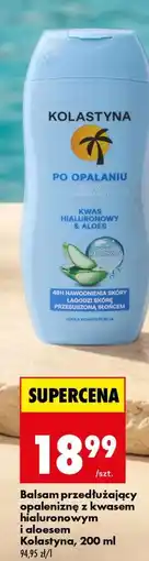 Biedronka Balsam przedłużający opaleniznę z kwasem hialuronowym i aloesem Kolastyna, 200 ml oferta