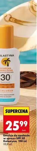 Biedronka Emulsja do opalania w sprayu SPF 30 Kolastyna, 150 ml oferta