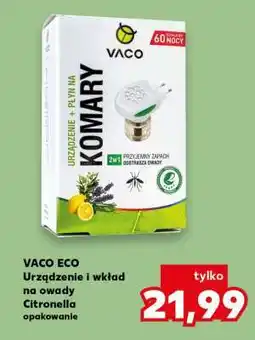 Kaufland VACO ECO Urządzenie i wkład na owady Citronella opakowanie oferta