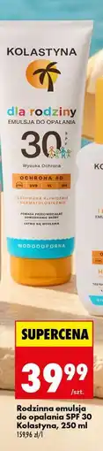 Biedronka Rodzinna emulsja do opalania SPF 30 Kolastyna, 250 ml oferta