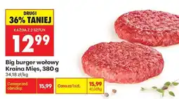 Biedronka Big burger wołowy Kraina Mięs, 380 g oferta