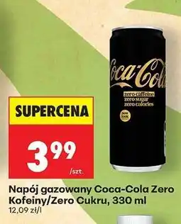Biedronka Napój gazowany Coca-Cola Zero Kofeiny/Zero Cukru, 330 ml oferta