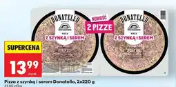 Biedronka Pizza z szynką i serem Donatello 2x220 g oferta