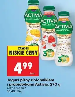 Biedronka Jogurt pitny z błonnikiem i probiotykami Activia, 270 g oferta