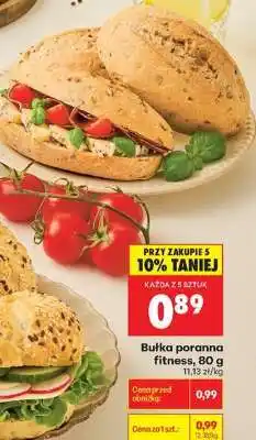 Biedronka bułka poranna fitness , 80 g oferta