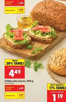 Biedronka Chleb cale ziarno 300 g oferta