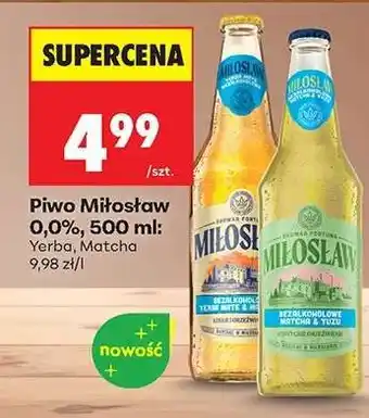 Biedronka Piwo Miłosław 0,0%, 500 ml oferta