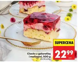 Biedronka Ciasto z galaretką i malinami, 500 g oferta