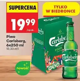Biedronka Piwo Carlsberg, 6x250 ml oferta