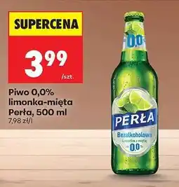 Biedronka Piwo 0,0% limonka-mięta Perła, 500 ml oferta