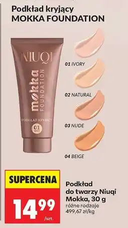 Biedronka Podkład do twarzy Niuqi Mokka, 30 g oferta