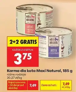 Biedronka Karma dla kota Maxi Natural , 185 g oferta