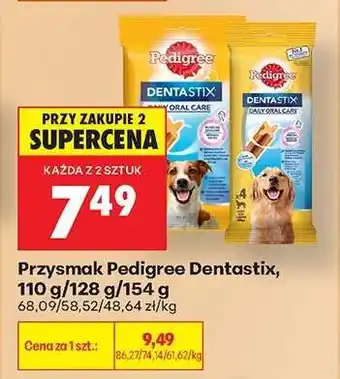 Biedronka Przysmak Pedigree Dentastix, 110 g/128 g/154 g oferta