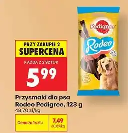Biedronka Przysmaki dla psa Rodeo Pedigree , 123 g oferta