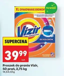 Biedronka Proszek do prania Vizir, 50 prań, 2,75 kg oferta