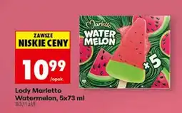 Biedronka Lody Marletto Watermelon, 5x73 ml oferta