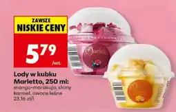 Biedronka Lody w kubku Marletto, 250 ml oferta