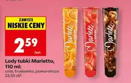 Biedronka Lody tubki Marletto, 110 ml oferta