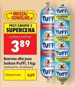 Biedronka Karma dla psa baton Puffi, 1 kg: wołowina, drobiowy oferta