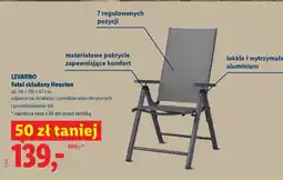 Lidl LIVARNO Fotel składany Houston oferta