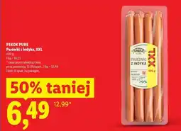 Lidl PIKOK PURE Parówki z indyka, XXL oferta