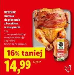 Lidl RZEŹNIK Kurczak do pieczenia z boczkiem w marynacie oferta