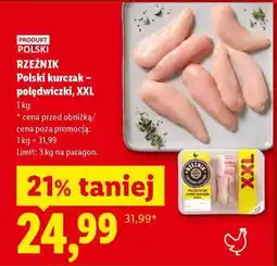 Lidl RZEŹNIK Polski kurczak – polędwiczki, XXL oferta