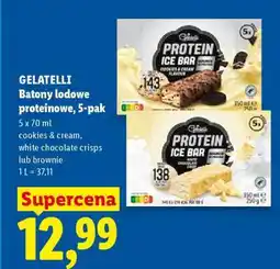 Lidl GELATELLI Batony lodowe proteinowe, 5-pak oferta