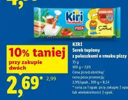 Lidl KIRI Serek topiony z paluszkami o smaku pizzy oferta