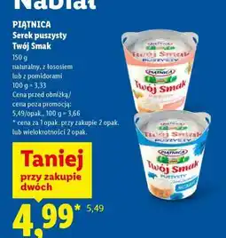 Lidl PIĄTNICA Serek puszysty Twój Smak oferta