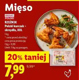 Lidl Rzeźnik Polski kurczak – skrzydła, XXL oferta