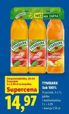 Lidl TYMBARK Sok 100% oferta