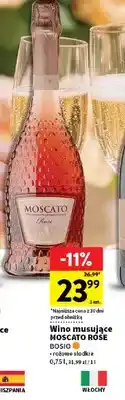Intermarche Wino musujące moscato rose bosio oferta