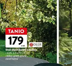 Intermarche Stół plastikowy owalny oferta