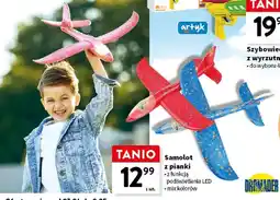 Intermarche Samolot z pianki z funkcją podświetlenia LED mix kolorów oferta