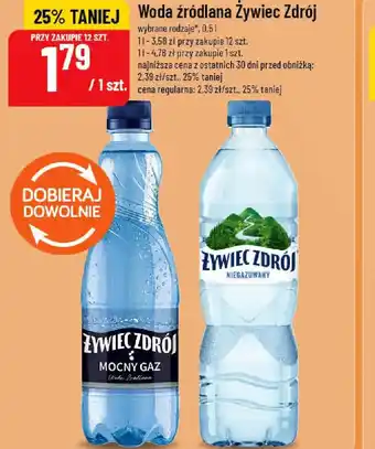 Polomarket Woda źródlana Zywiec Zdrój oferta