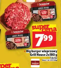 Topaz Sokołów Big burger wieprzowy oferta