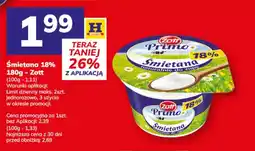 Hitpol Zott Smietana 18% Primo oferta