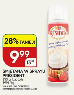 Chata Polska Śmietana w sprayu président oferta