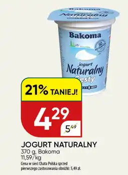 Chata Polska Jogurt naturalny Bakoma oferta