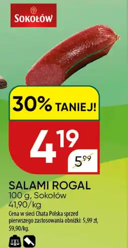 Chata Polska Salami rogal sokołów oferta
