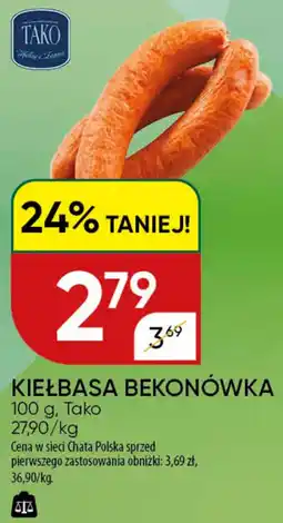 Chata Polska Kiełbasa bekonówka tako oferta