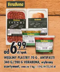 Sklepy Doroty VeraBona Wędliny plastry / Antipasti oferta